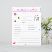 Moederdag Dochter Interview Print (Staand voorkant)