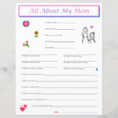 Moederdag Dochter Interview Print (Voorkant)