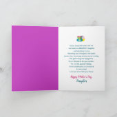 Moederdag, dochter, Raam en Cupcake en Cups Kaart (Binnen)