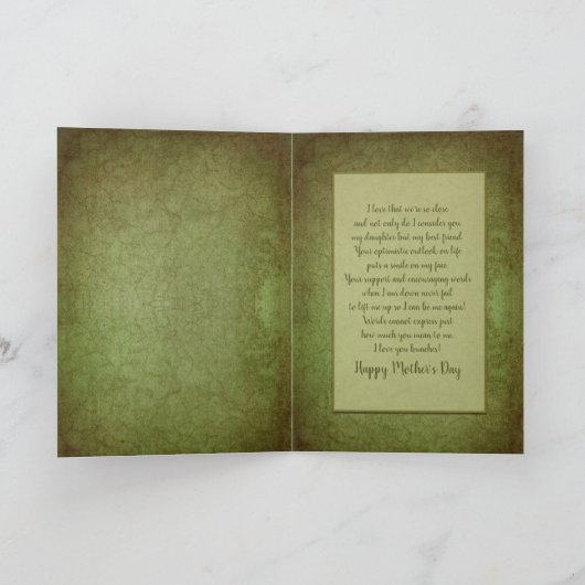 MOEDERDAG - Dochter - Tulpen in Vaas Kaart (Binnen)