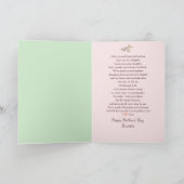 Moederdag, Dochter, Waterverf Bloemen en Boog Kaart (Binnen)