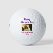 Moederdag Dog Mam World's Best Ever Pet Photo Golfballen (Voorkant)