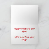 Moederdag Dog mama Kaart (Binnen)