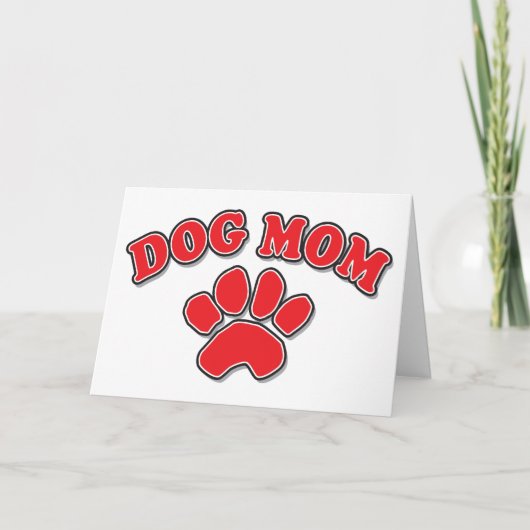 Moederdag Dog mama Kaart (Voorkant)