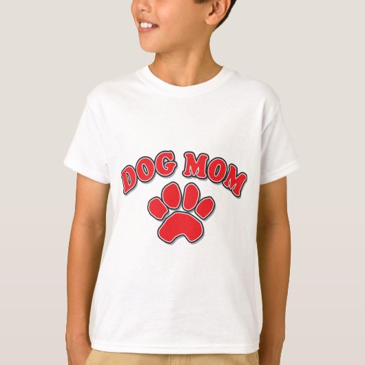 Moederdag Dog mama T-shirt (Voorkant)