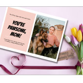 Moederdag Dog Moeder Schattige Huisdier Foto Feestdagenkaart