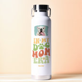 Moederdag Dog Mom Era Puppy Foto Waterfles