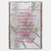 Moederdag Dogwood Deken (Voorkant Verticaal)