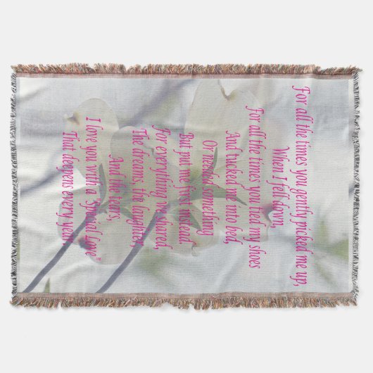 Moederdag Dogwood Deken (Voorkant)