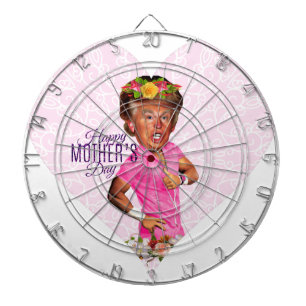moederdag donald trump dartbord