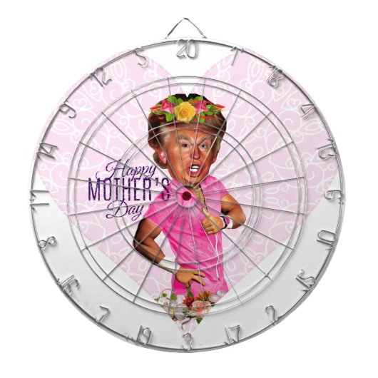 moederdag donald trump dartbord (Voorkant)