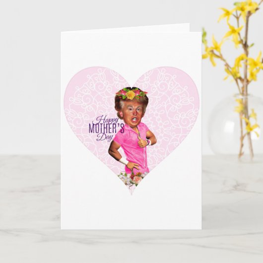 moederdag donald trump kaart (Gele Bloem)