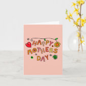 Moederdag Doodle Kaart (Gele Bloem)