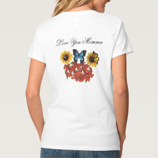 Moederdag door James Michael Miller T-shirt (Achterkant)