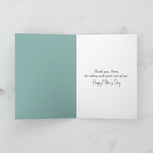 Moederdag Duck en Duckling Kaart (Binnen)