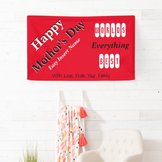 Moederdag Easy Tailor Spandoek (Insitu)