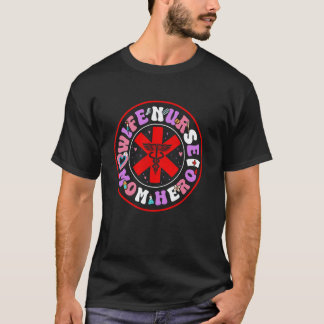 Moederdag ECHTGENOTE VERPLEEGSTER MOEDER HELD RN V T-shirt