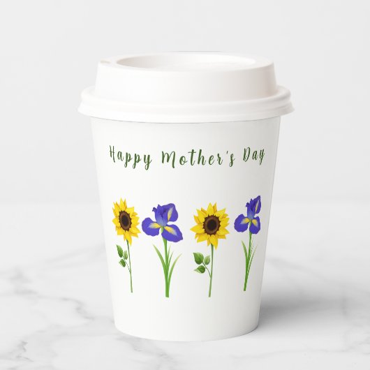 Moederdag editie papieren bekers (Achterkant)