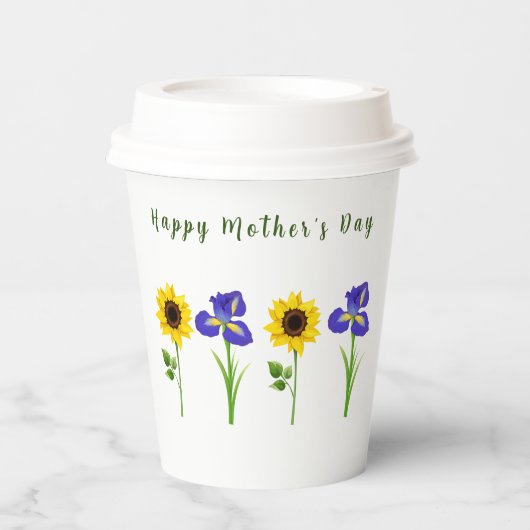 Moederdag editie papieren bekers (Voorkant)