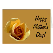 Moederdag, eengele rozen, Wenskaart (Voorkant Horizontaal)