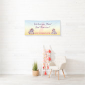 Moederdag eenhoorn-themafeest spandoek (Insitu)