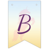 Moederdag eenhoorn-themafeest vlaggetjes (Tweede vlag)