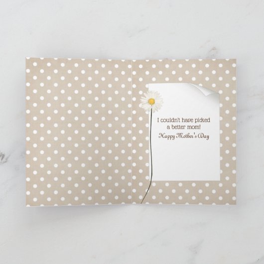 Moederdag eerstgeboren kuiken kaart (Binnen)