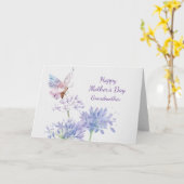 Moederdag Elegant Garden Butterfy Grandmoeder Kaart (Gele Bloem)