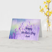 Moederdag Elegant Garden Lavender Flowers Kaart (Gele Bloem)