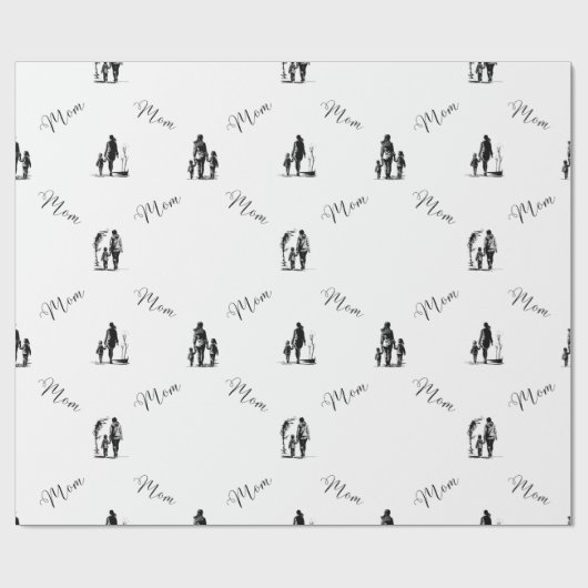 Moederdag | Elegant Gift Paper Cadeaupapier (Vlak)