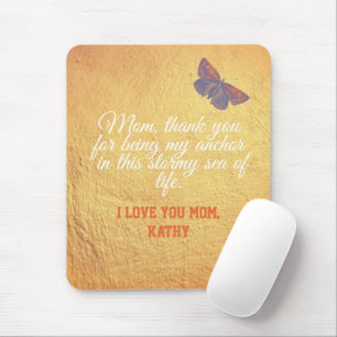 Moederdag Elegant Glam Gold Script Quote Muismat
