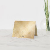 Moederdag Elegant Goud Aangepast Feestdagen Kaart (Achterkant)