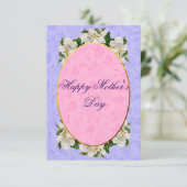 Moederdag Elegant  Mooi Bedankkaart (Staand voorkant)