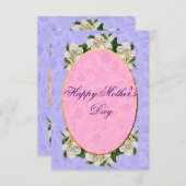 Moederdag Elegant  Mooi Bedankkaart (Voorkant / Achterkant)