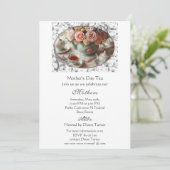 Moederdag Elegant Tea Party Kaart (Staand voorkant)