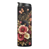 Moederdag: Elegante bloemen, gouden tinten Thermosbeker (Geroteerd rechts)