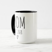 Moederdag | Elegante Script Moeder Aangepaste Name Mok (Voorkant links)