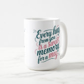 Moederdag Elke knuffel is een zoete herinnering Koffiemok (Voorkant rechts)