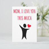 Moederdag en verjaardagsgeschenken en -kaart voor  bedankkaart (Staand voorkant)