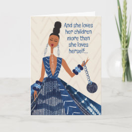 Moederdag - En ze houdt van haar kinderen... Bedankkaart