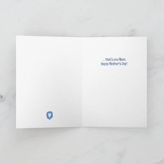 Moederdag - En ze houdt van haar kinderen... Bedankkaart (Binnen)