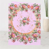 Moederdag Engelse Tuin Bloemen Kaart (Achterkant)