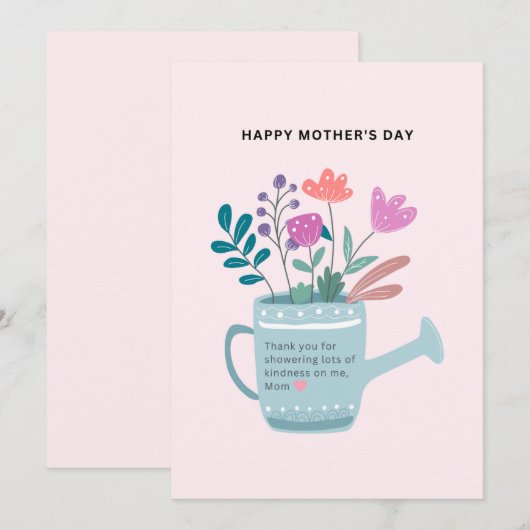Moederdag-expressies Feestdagenkaart (Voorkant / Achterkant)