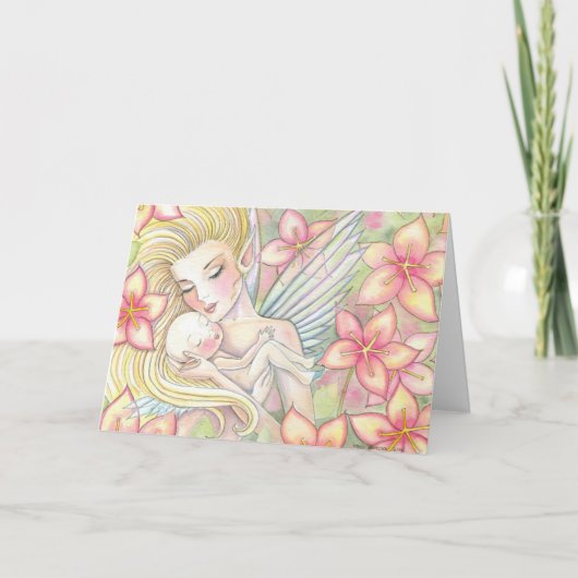 Moederdag Fairy Kaart, ik zal voor altijd van je h Kaart (Voorkant)