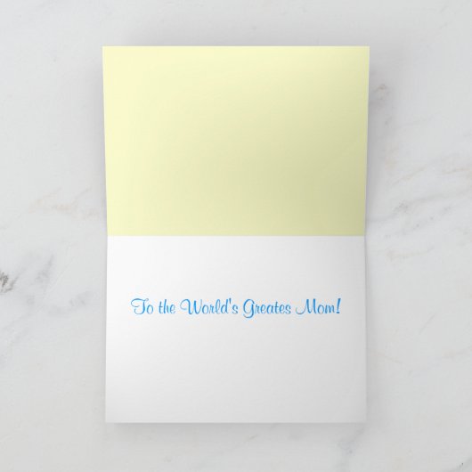 Moederdag Familie bij Beach Kaart (Binnen)