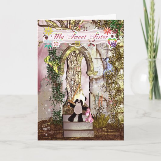 Moederdag Fantasy.. Er zijn draken zuster Kaart (Voorkant)