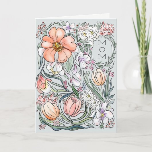 Moederdag favoriete kleur van mama kaart (Voorkant)