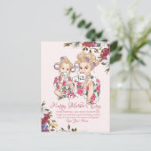 Moederdag Feestdagenkaart (Staand voorkant)