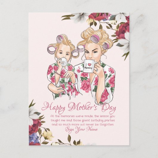 Moederdag Feestdagenkaart (Voorkant)