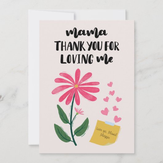 Moederdag Feestdagenkaart (Voorkant)